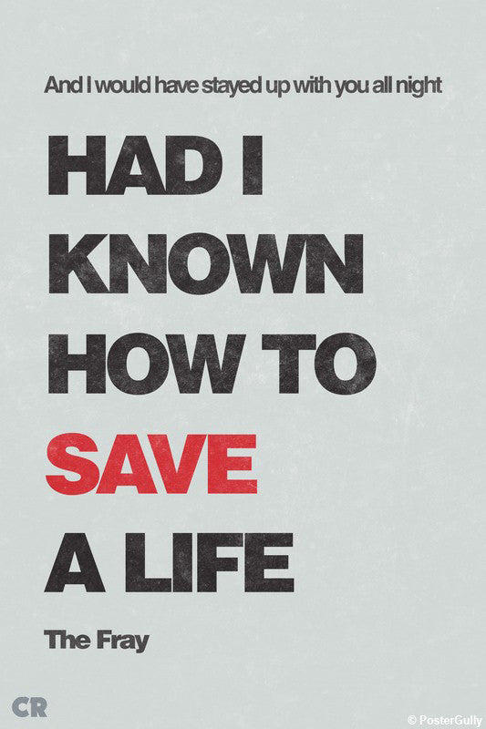 Brand New Designs, How To Save A Life Mminimlism Artwork