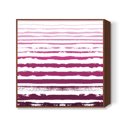 Uneven Stripes Square Art Prints