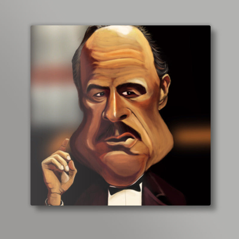 The Godfather | Caricature Square Art Prints