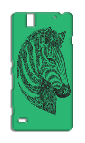 Floral Zebra Head Sony Xperia C4 Cases