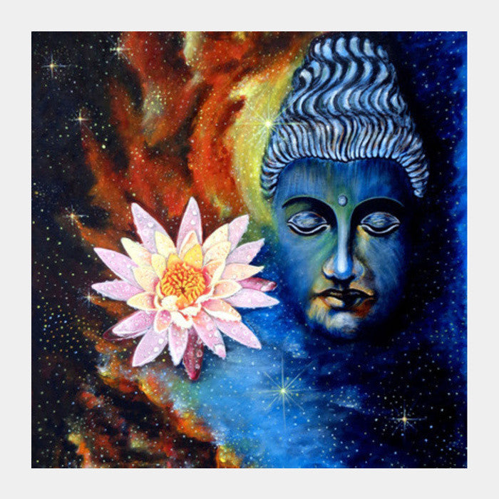 Lord Buddha 1 Square Art Prints