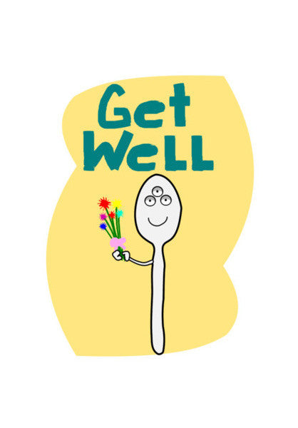 Get Well Spoon Art PosterGully Specials