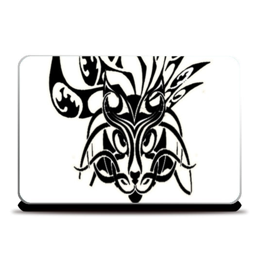 Laptop Skins, Tribal Cat  Laptop Skins