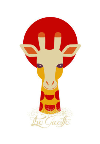 Giraffe Cartoon Art PosterGully Specials