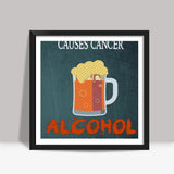 Alcohol Causes Dancer Square Art Prints