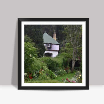 Forest Cottage Square Art Prints