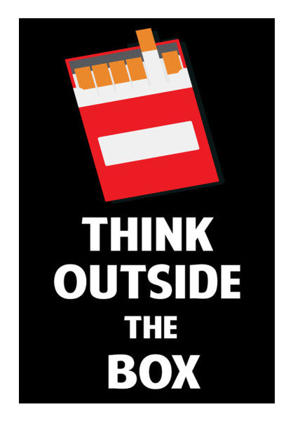 Think Outside the Box - Cigarette Wall Art