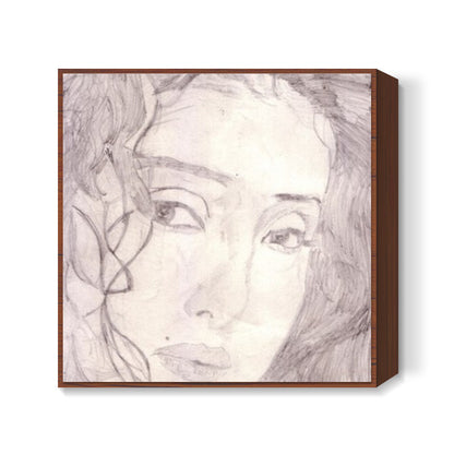 Bollywood star Manisha Koirala excelled in roles that required depth and sensitivity Square Art Prints