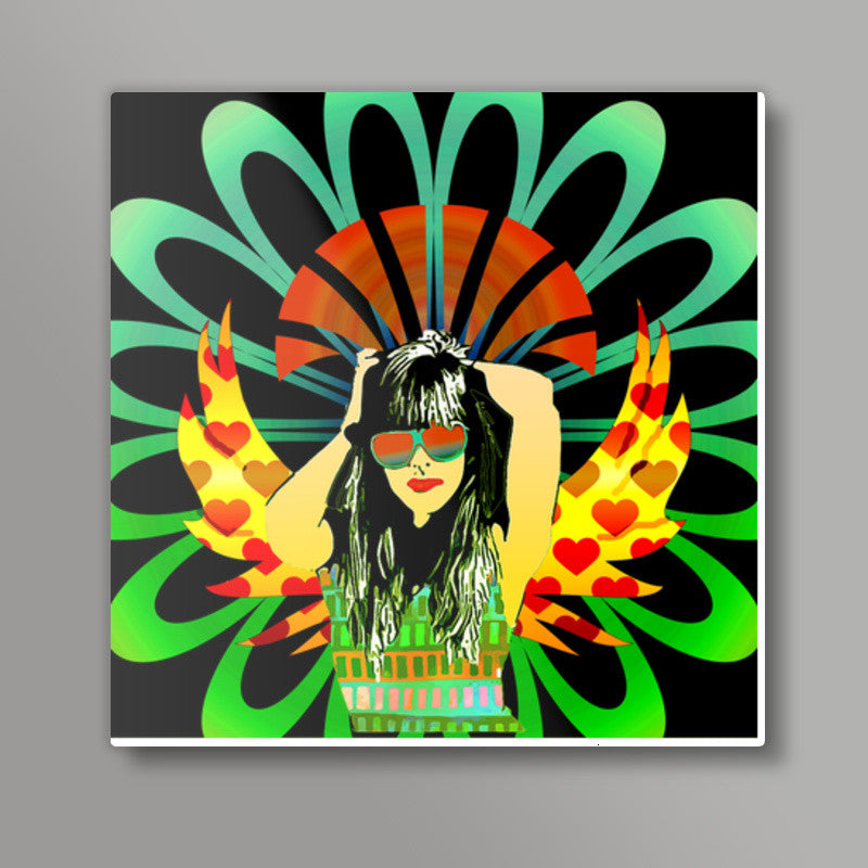 Woman of substance! Square Art Prints