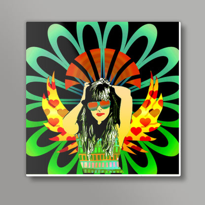 Woman of substance! Square Art Prints