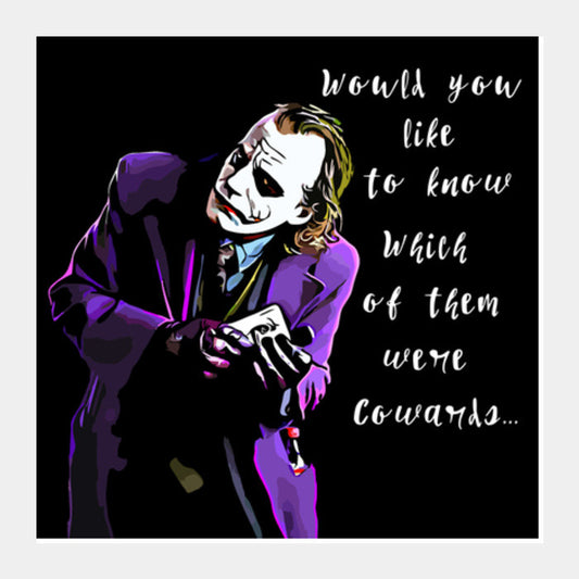 Square Art Prints, Joker  Square Art Prints