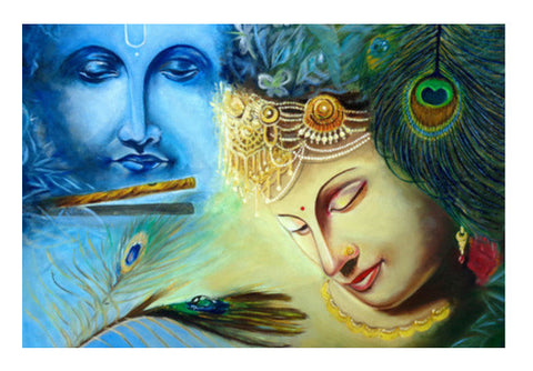 Radhe Krishna Art PosterGully Specials