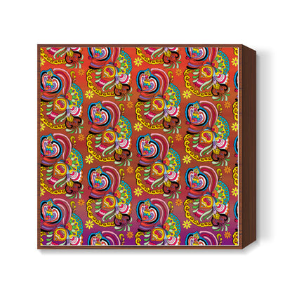 Flower artwork Square Art Prints