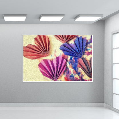 Mosaic hearts Wall Art