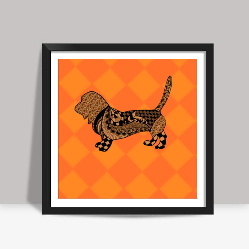 Rufus the ruffian Square Art Prints