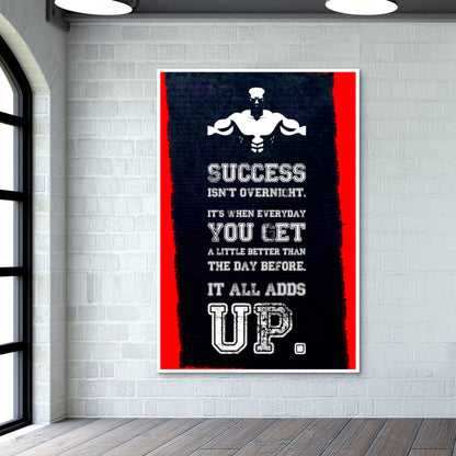 Never Give Up Wall Art