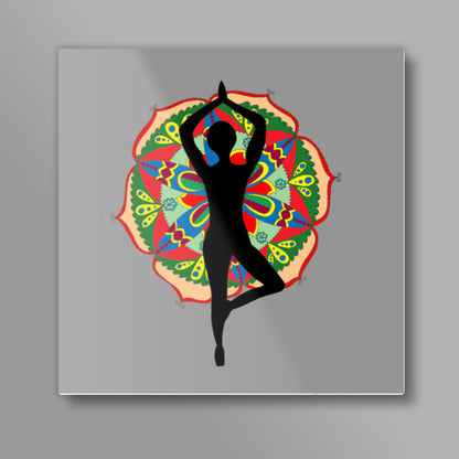 Yoga | Zentangle | Mandala | Doodle Square Art Prints