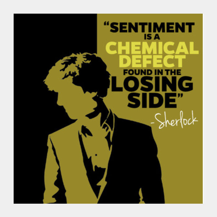 SHERLOCK | Sentiment Quote Square Art Prints