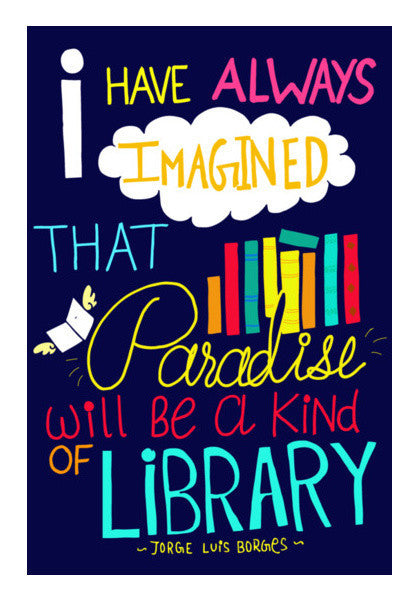 Paradise Of Books Art PosterGully Specials