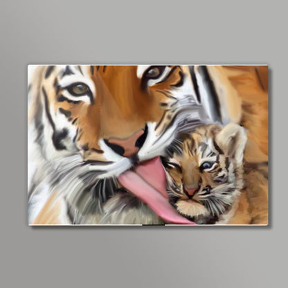 Tiger and Cub | Painting Wall Art