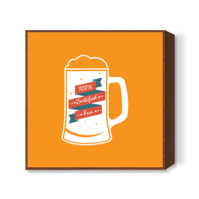 Beer fun Square Art Prints