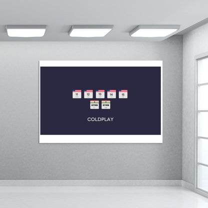 COLDPLAY Hymn For The Weekend Wall Art