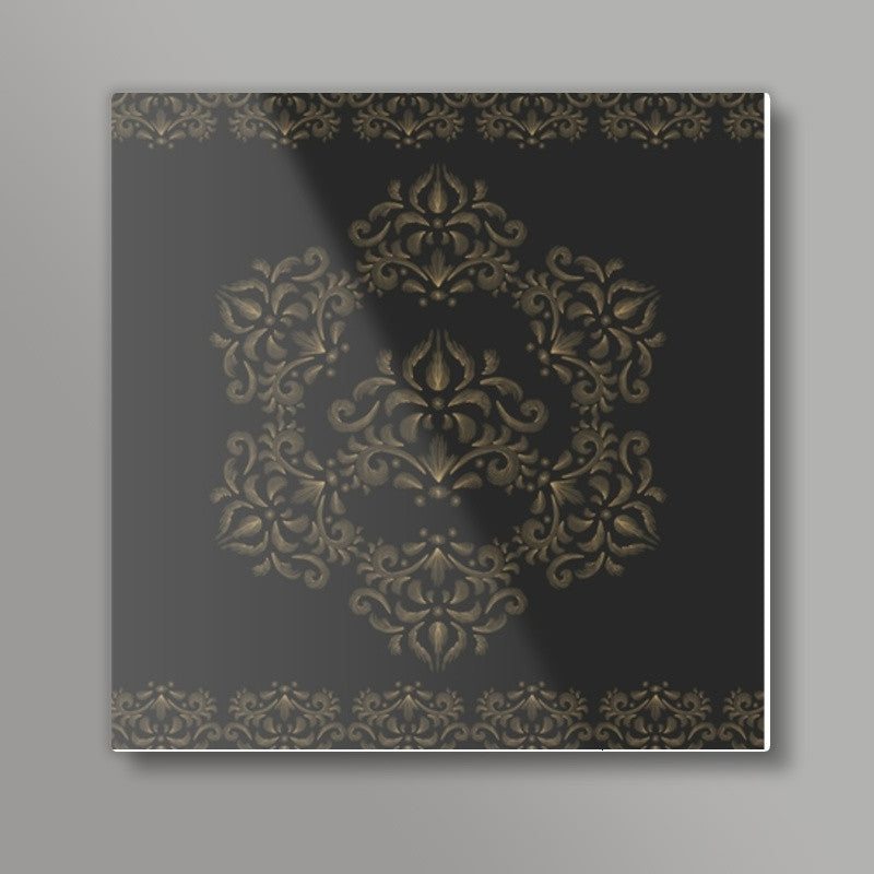 Line Game Gold Square Art Prints