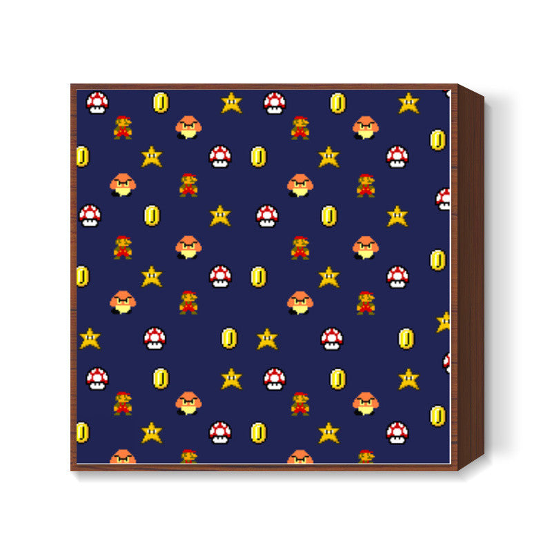 Super Mario Love Square Art Prints