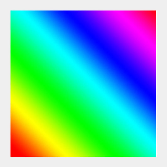 Rainbow gradient Square Art Prints