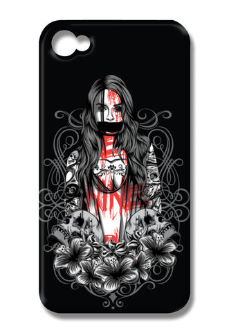 Girl With Tattoo iPhone 4 Cases