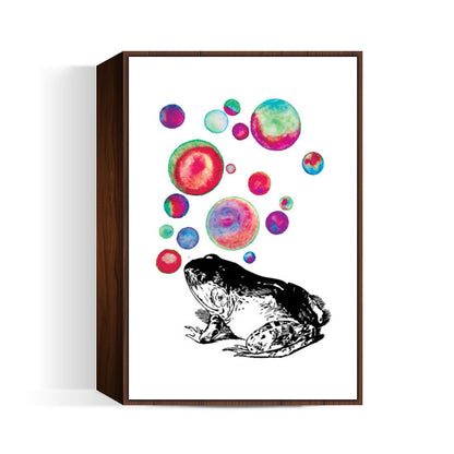Froggy Bubbles Wall Art | Lotta Farber