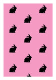 Bunnies Pink Wall Art