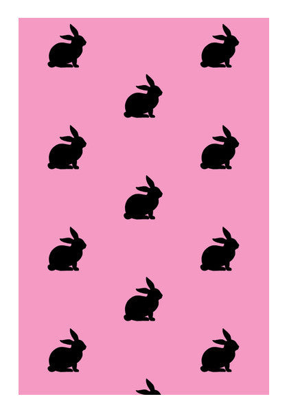Bunnies Pink Art PosterGully Specials