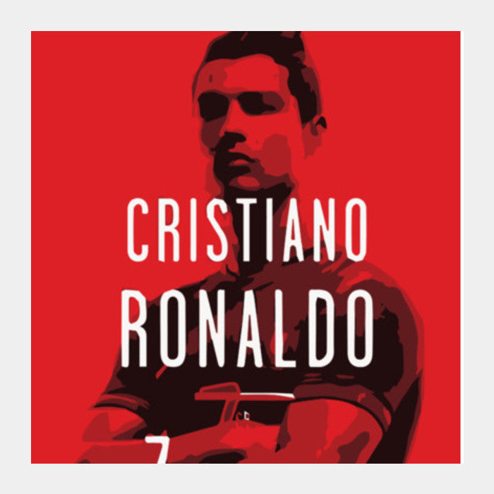 Square Art Prints, Cristiano Ronaldo Minimal Design Square Art Prints