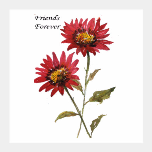 Square Art Prints, Friends Forever Square Art Print