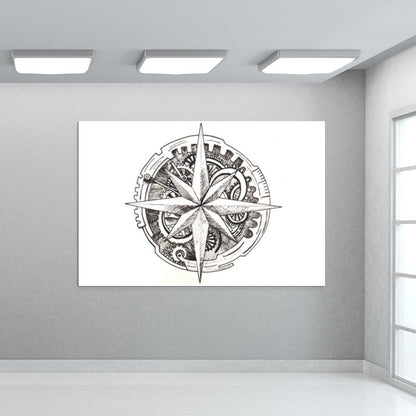 Antique Compass Wall Art