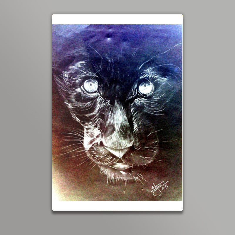 The Chrome Panther Wall Art