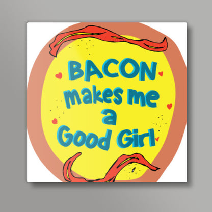 Bacon Love Square Art Prints