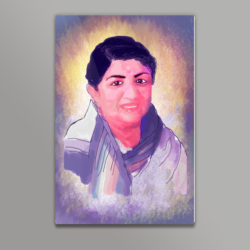 Lata Mangeshkar - Rangeela Re Wall Art