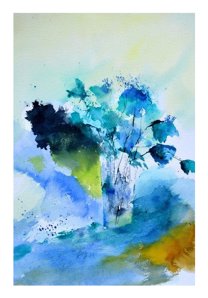 Wall Art, blue flowers Wall Art