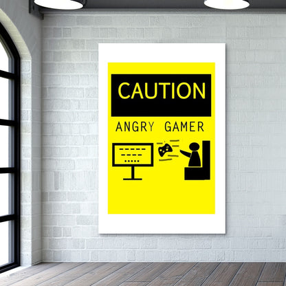 ANGRY GAMER Wall Art