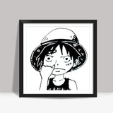 Chibi Luffy One Piece Square Art Prints