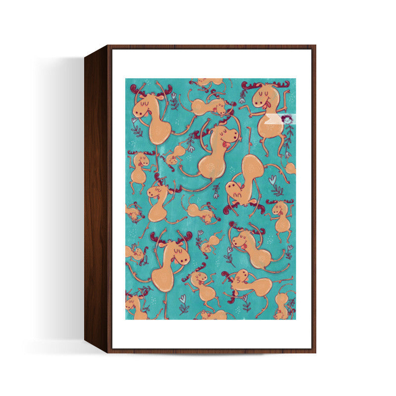 Reindeer dance Wall Art