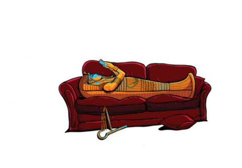 PosterGully Specials, Couch Mummy Wall Art