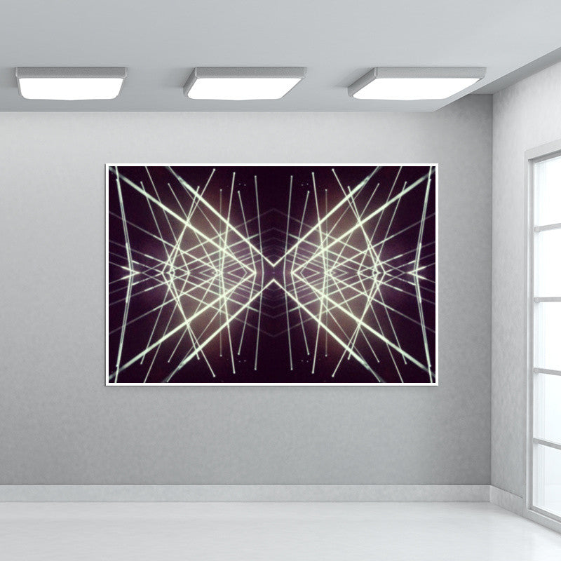 Dynamic Abstract Technology Futuristic Digital Backdrop Print  Wall Art