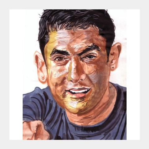 Square Art Prints, Superstar Aamir Khan shows the force of self-belief  Square Art Prints