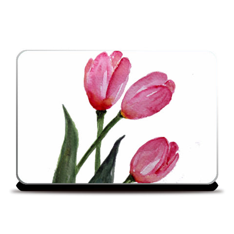 Laptop Skins, Pink Tulips Laptop Skin
