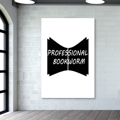 proffesional bookworm Wall Art