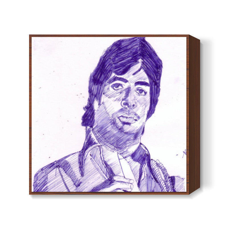 Amitabh Bachchan believes that attitude is everything Square Art Prints