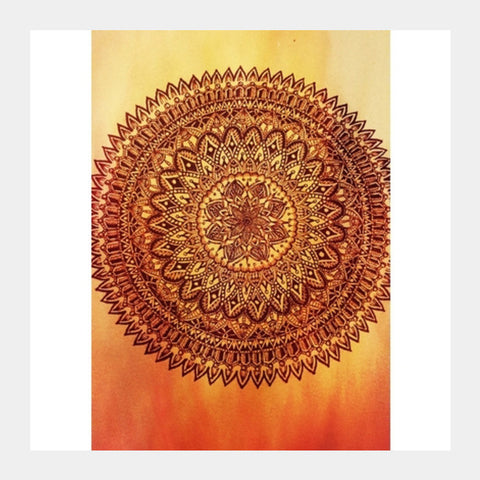 Fiery Mandala Square Art Prints PosterGully Specials